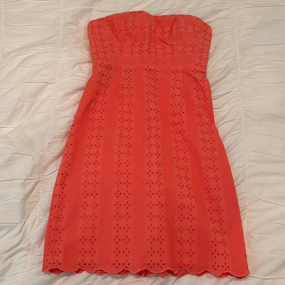 Jcrew coral dress size 2